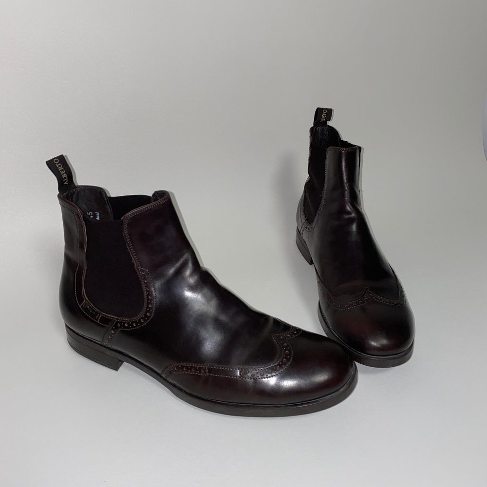 ALBERTO GUARDIANI Leather Boots ITALY - Picture 4 of 11